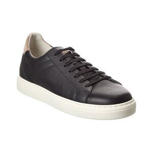 Brunello Cucinelli Leather Sneaker, Black